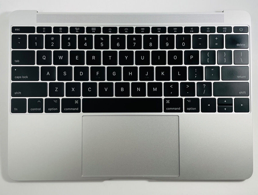 OEM Apple Macbook 12" A1534 Keyboard Trackpad Palmrest 2015 Silver Grade D