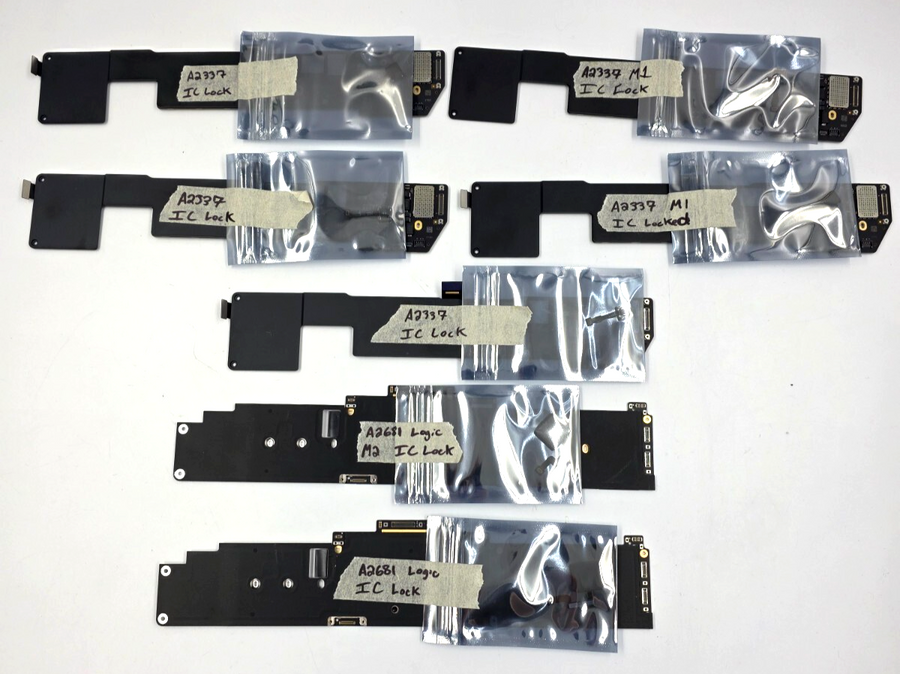 Apple Macbook Pro / Air Lot of 7 Logic Boards IC L0cked - FOR PARTS A2681 A2337