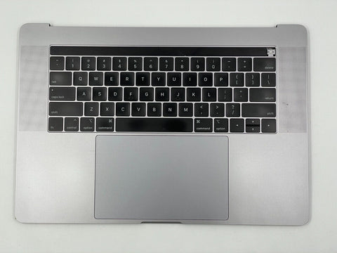 OEM A1990 Apple Macbook Pro 15" Topcase Keyboard Trackpad Battery Gray Grade A