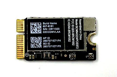 Apple MacBook Air MC965LL/A Bluetooth AirPort WiFi Card A1369 607-8181