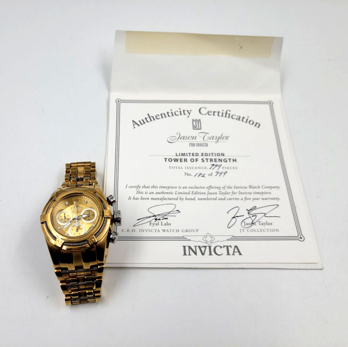 Invicta Reserve Limited Edition #172 of 999 - Jason Taylor Tower Of Strength