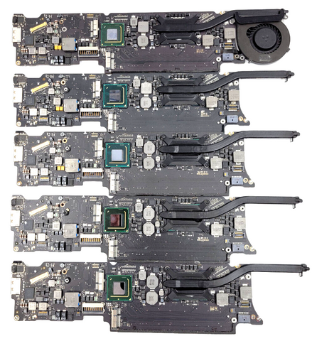 Lot of five Macbook Pro A1466 2012 Motherboards NON FUNCTIONAL PARTS ONLY