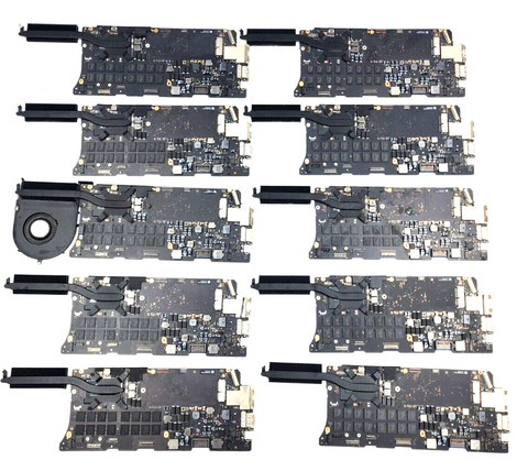 Lot of 19 Macbook Pro Logic Boards - Nineteen - A1502 820-3476-A - For Parts