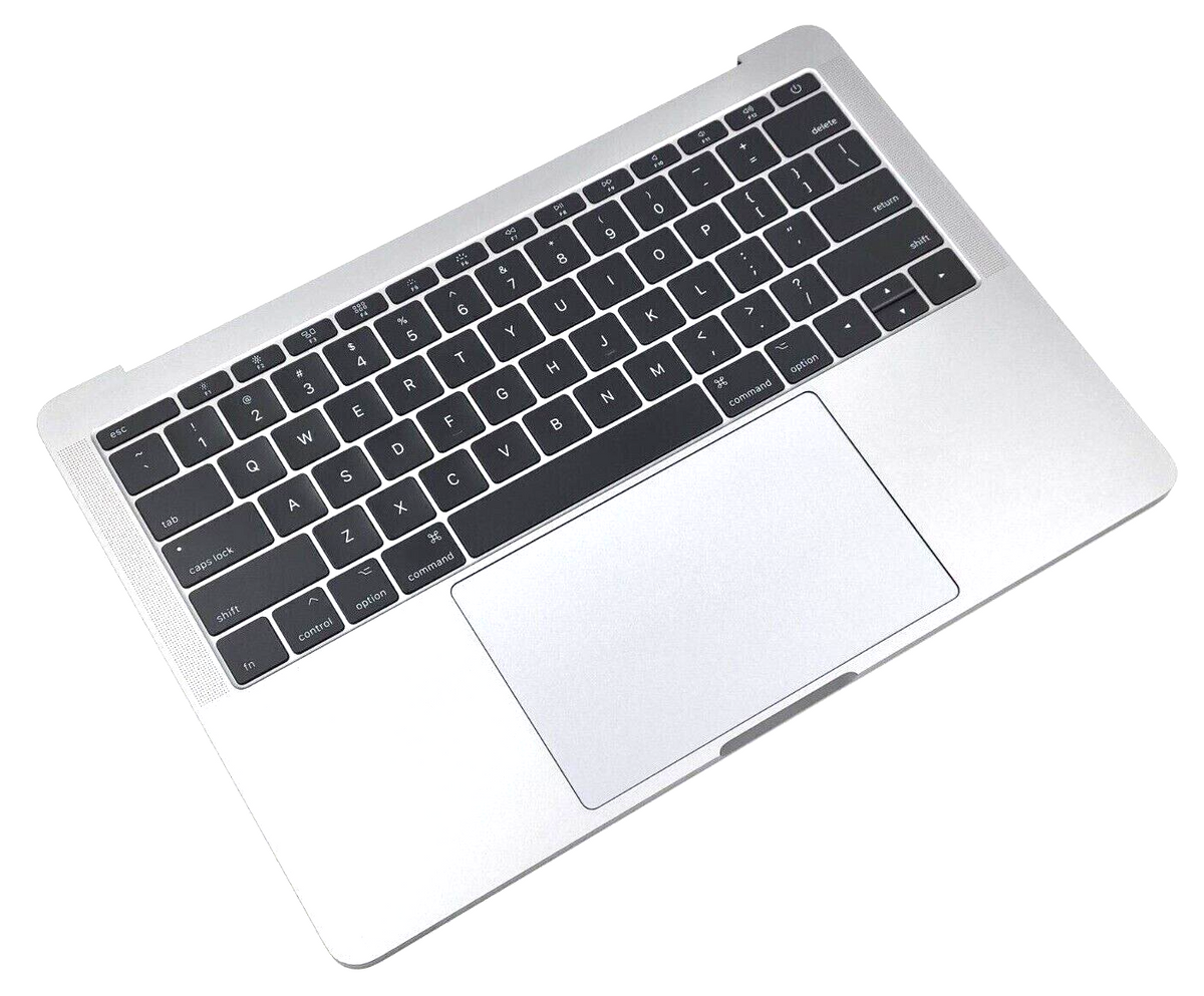 OEM MacBook Pro 13" A1708 2016 2017 Palmrest Keyboard Topcase Silver Grade C