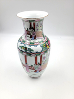 Vintage Hand Painted Chinese Flower Vase Excellent Condition