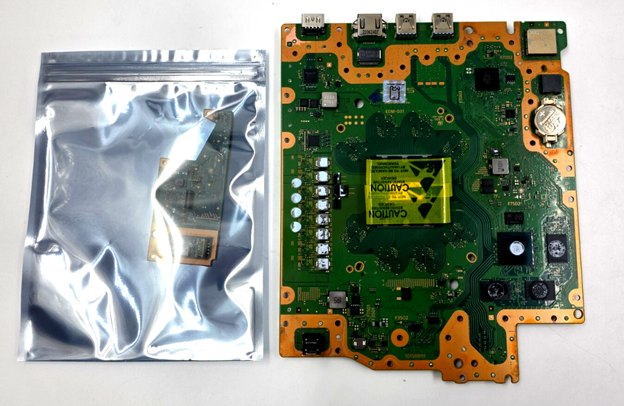 Playstation 5 PS5 Motherboard w/BAD Disc Drive Board CFI-1215A EDM-031 FOR PARTS