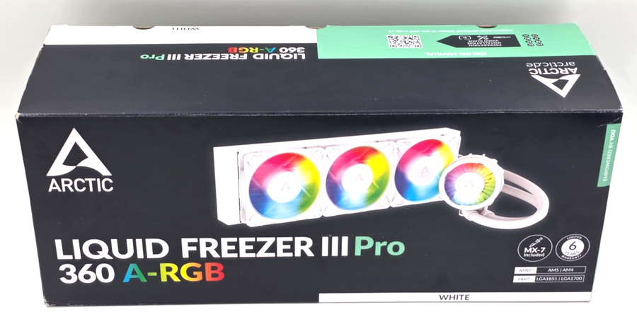 ARCTIC Liquid Freezer III Pro 360 A-RGB White CPU Cooler Intel/AMD FDB Grade A