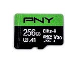 PNY Elite-X 256GB microSDXC High Speed U3 Class 3 V30 A1 Memory Card
