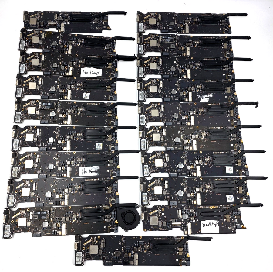 Apple Macbook Air Lot of 19 Logic Boards - FOR PARTS - A1466 Models