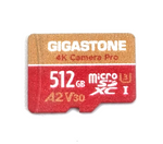 Gigastone 512GB Micro SD Card, GoPro Memory Card, 4K UHD Video Recording, A2 V30