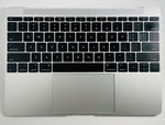 OEM Apple Macbook 12" A1534 Keyboard Trackpad Palmrest 2015 Silver Grade D