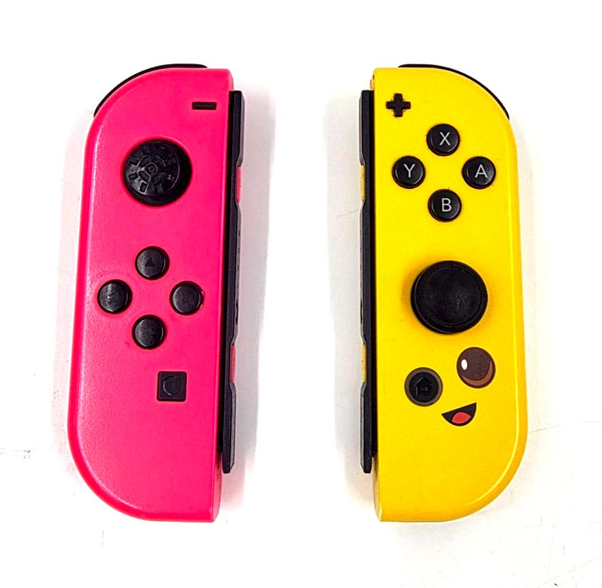 OEM Genuine Nintendo Switch Joy-Con Controllers Yellow & Pink Set Left and Right