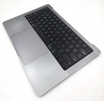 OEM Apple Macbook Pro 14" M1 A2442 Palmrest Keyboard Trackpad Space Grey Grade C