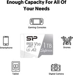 OEM Genuine Silicon Power 1TB Superior Micro SDXC UHS-I (U3), V30 4K A2 Gaming