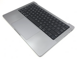 OEM Apple Macbook Pro 14" M1 A2442 Palmrest Keyboard Trackpad Space Grey Grade C