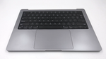 OEM Apple Macbook Pro 14" M1 A2442 Palmrest Keyboard Trackpad Space Grey Grade C
