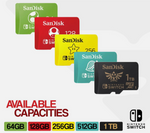 SanDisk Micro SD Card Memory 64GB 128GB 256GB 512GB 1TB Nintendo Switch & Lite