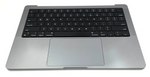 OEM Apple Macbook Pro 14" M1 A2442 Palmrest Keyboard Trackpad Space Grey Grade C