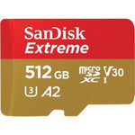 OEM Genuine SanDisk Extreme 512GB SD Card A2 V30 UHSI U3 microSDXC Card 190MB/s