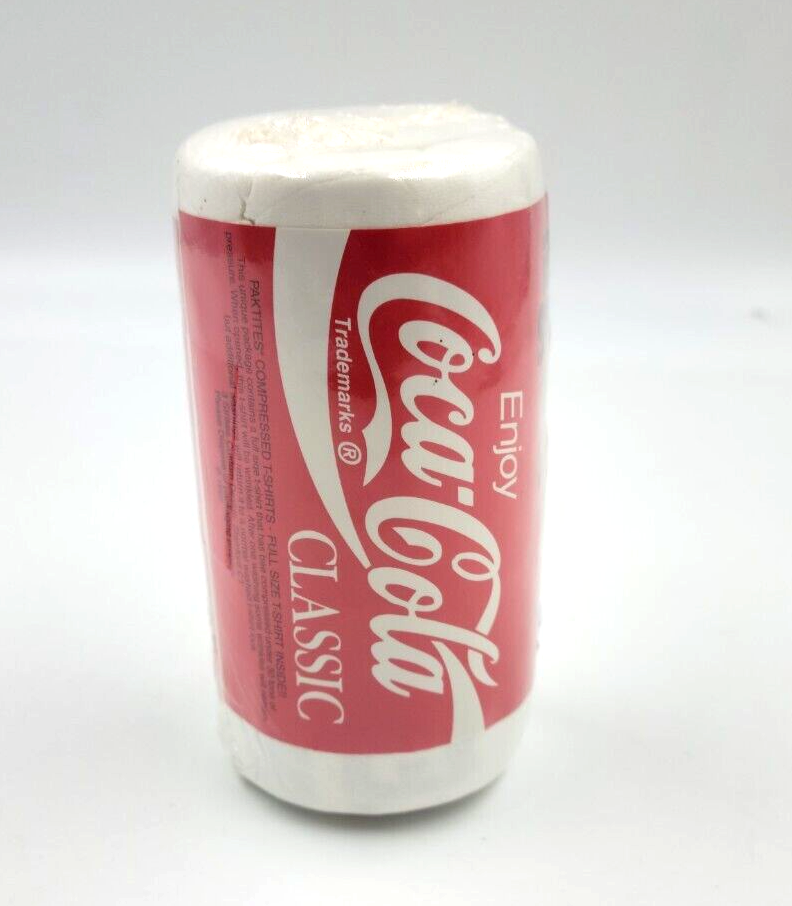 Coca-Cola Promotional Compressed Shirt from 1995 with 75 Cents - Factory Sealed - Mobile Revival