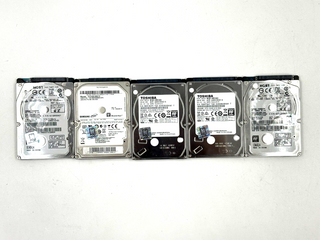 Lot of 5 2.5" 500GB HDD Hard Drives Tested Mixed Brands